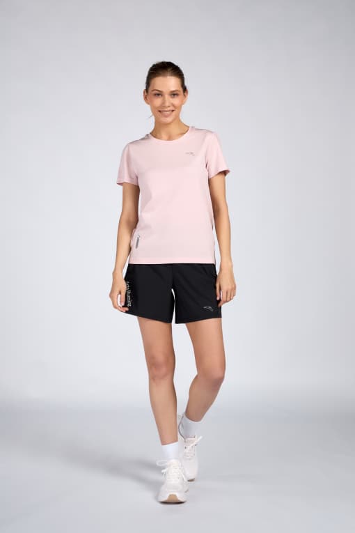 Футболка для бега женская розовая Anta Run