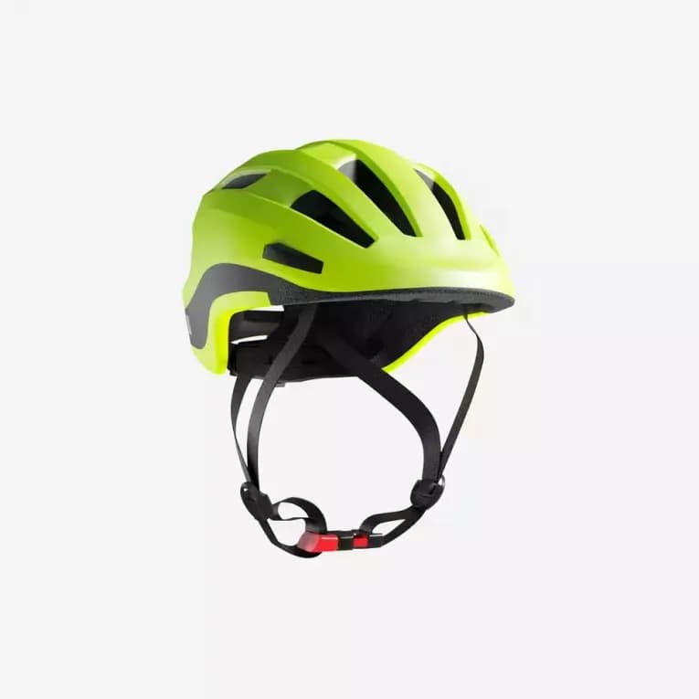 Шлем велосипедный городской желтый Btwin 500