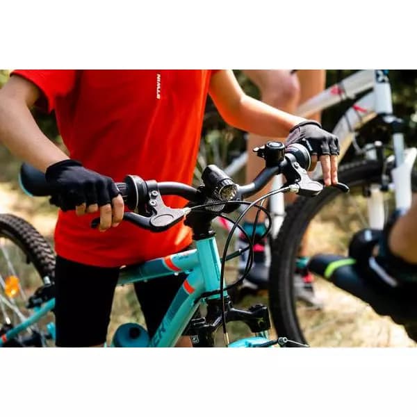 Перчатки велосипедные детские чёрные Btwin 300