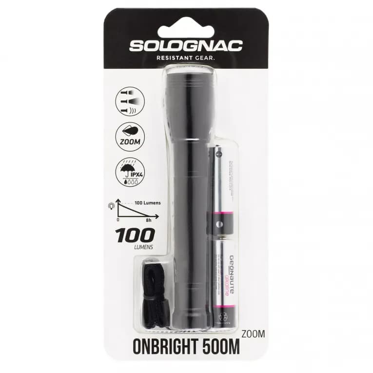 Фонарь охотничий чёрный Solognac 500