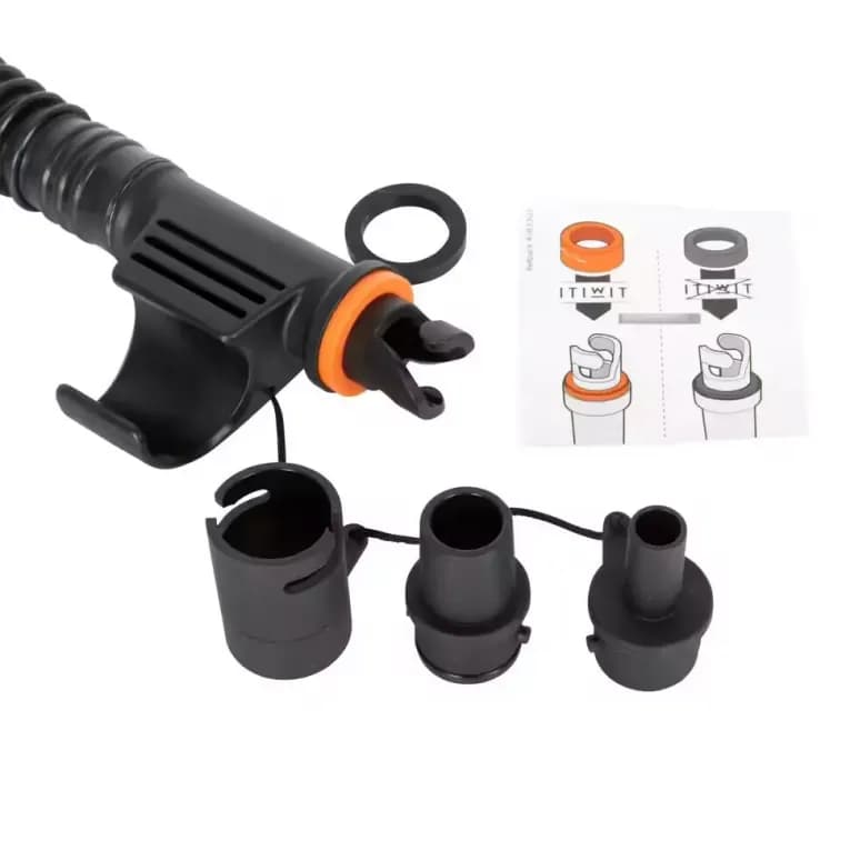Насос двойного действия для SUP-доски и каяка 20 PSI чёрный Itiwit 100