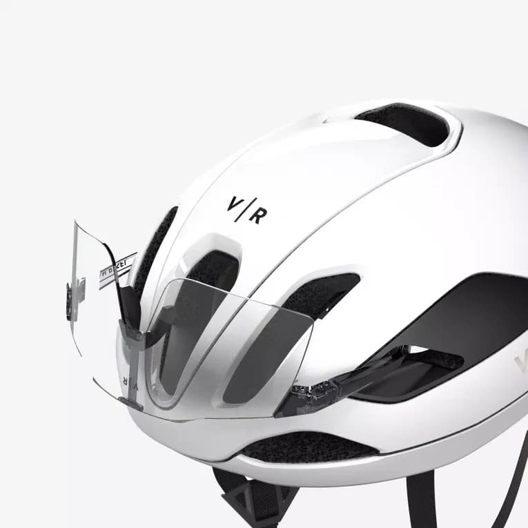 Шлем велосипедный белый Van Rysel 900 RCR-F