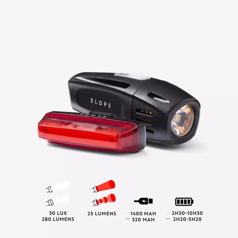 Комплект велосипедных фонарей Elops ST 920