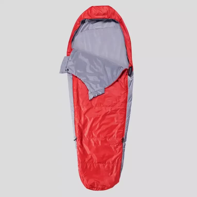 Спальный мешок треккинговый 15°C красный Forclaz MT 500