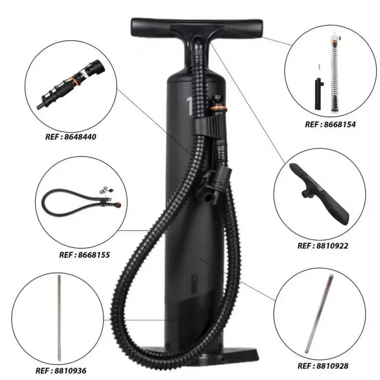 Насос ручной для каяка 0-10 PSI чёрный Itiwit 100