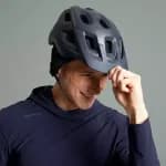 Шлем велосипедный тёмно-синий Rockrider ST 500 All Seasons