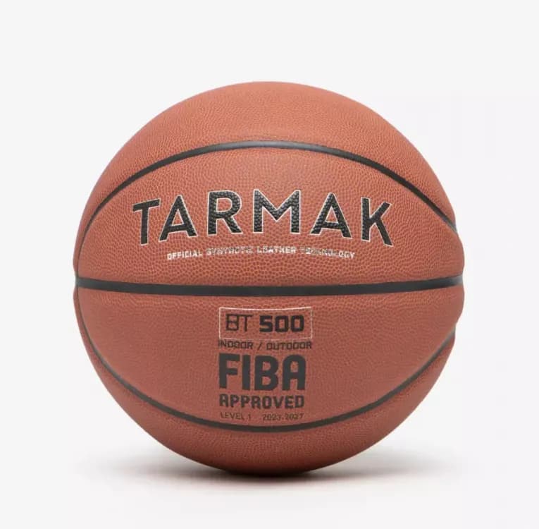 Баскетбольный мяч размера 7 коричневый Tarmak BT500