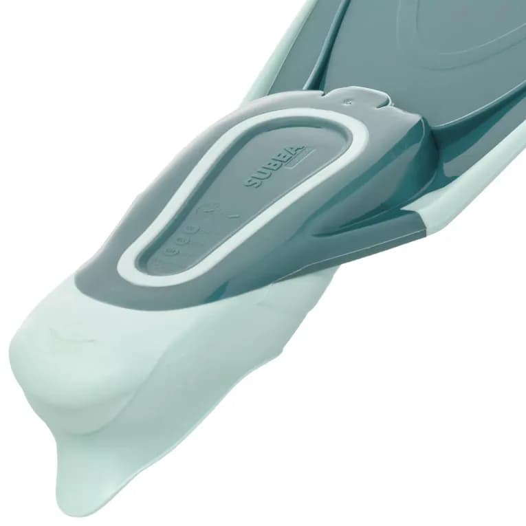 Ласты для дайвинга детские зеленые Subea FF Soft 100