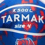 Мяч баскетбольный размер 4 синий Tarmak K500 Light 