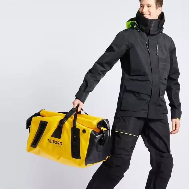 Сумка герметичная 60л жёлтая Tribord 500