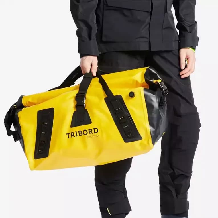 Сумка герметичная 60л жёлтая Tribord 500