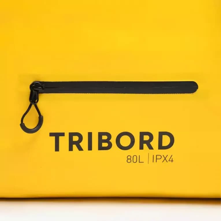 Сумка герметичная 80л жёлтая Tribord 500