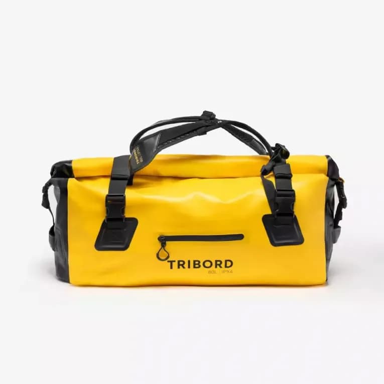 Сумка герметичная 80л жёлтая Tribord 500