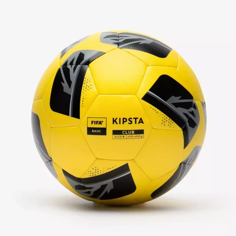 Мяч футбольный размер 5 жёлтый Kipsta Club