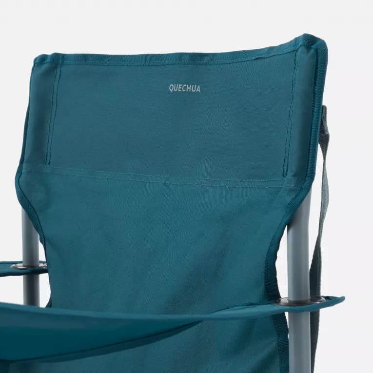 Кресло складное кемпинговое синее Quechua 500 XXL