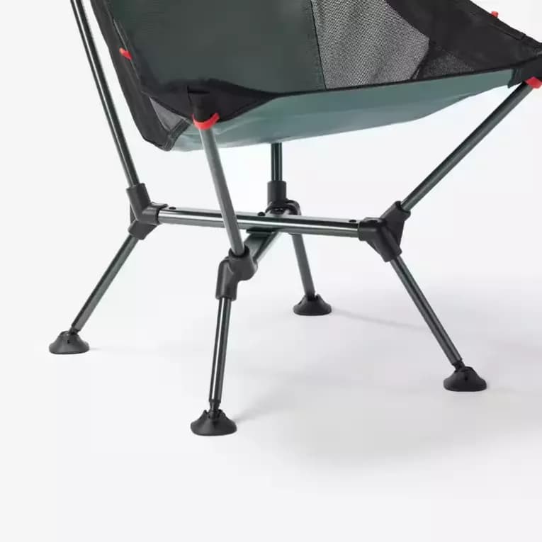 Кресло складное компактное зелёное Quechua MH 500 XL