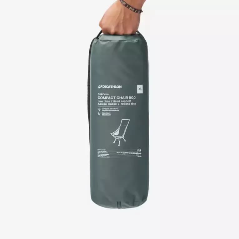 Кресло складное компактное зелёное Quechua MH 500 XL