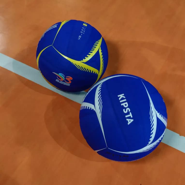 Мяч волейбольный синий Kipsta VB500 Soft