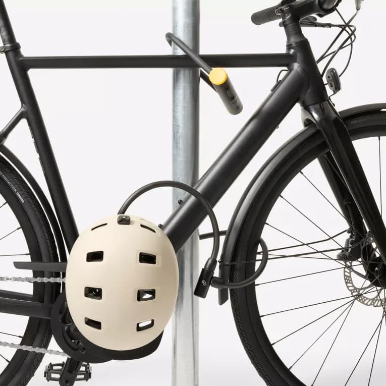 Замок тросовый велосипедный чёрный Btwin 100