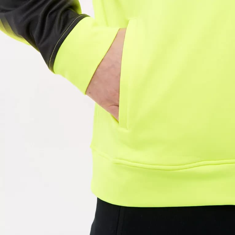 Лонгслив для бега на полной молнии мужской с капюшоном желтый Joma Elite XI
