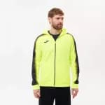 Лонгслив для бега на полной молнии мужской с капюшоном желтый Joma Elite XI