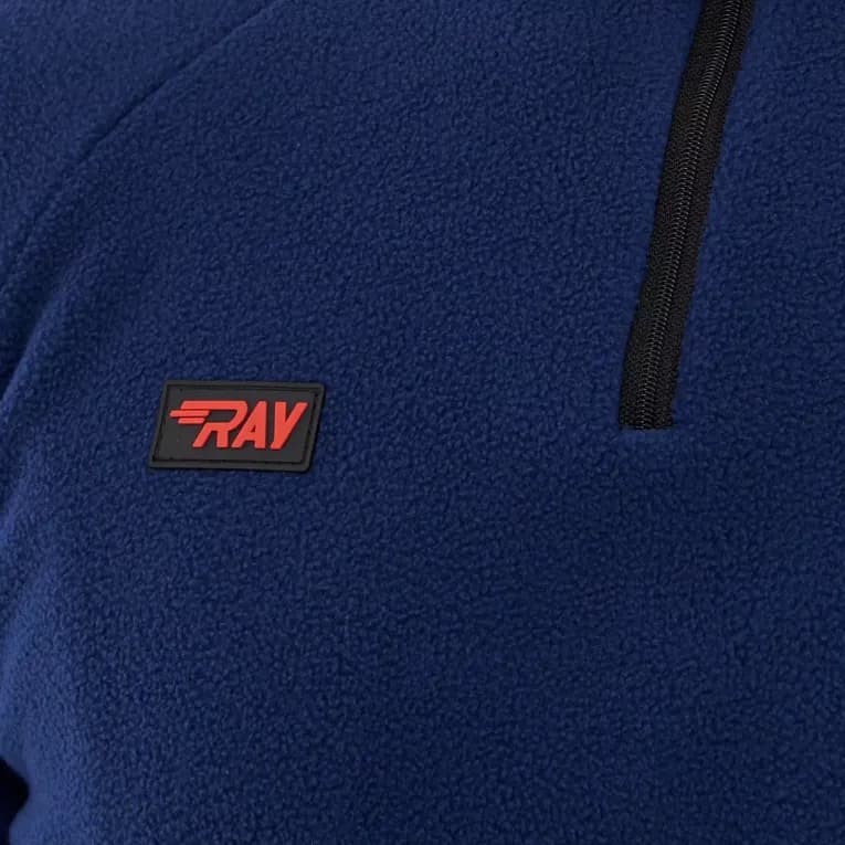 Кофта флисовая мужская синяя Ray
