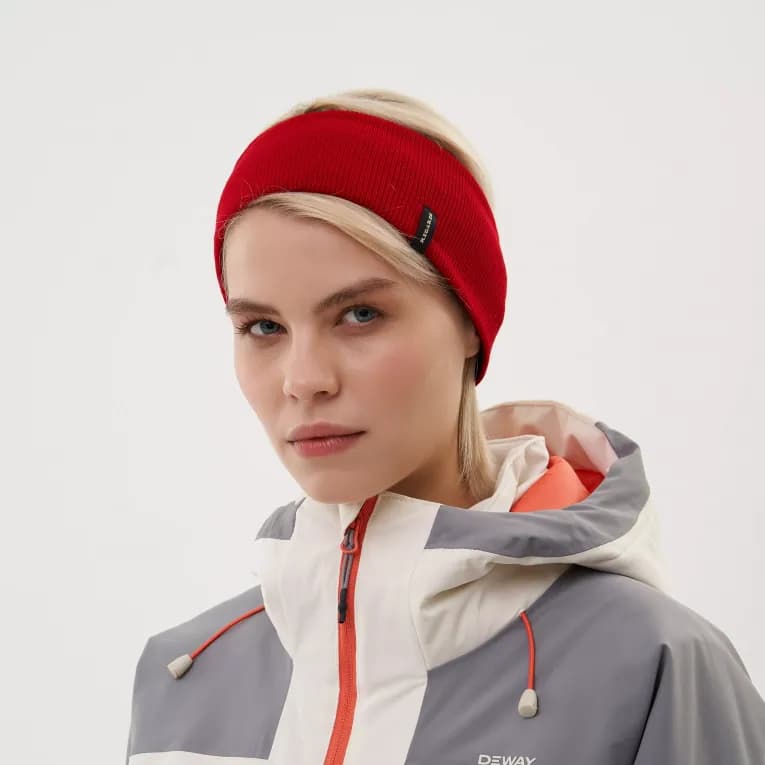 Повязка для головы двухсторонняя красная Regarzo Sport