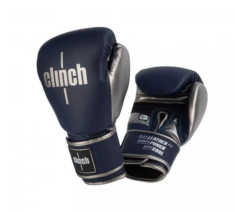 Перчатки боксёрские темно-синие Clinch Punch 2.0