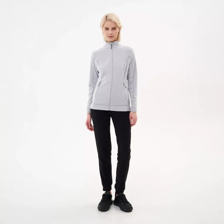 Кофта флисовая для походов женская серая Deway 300