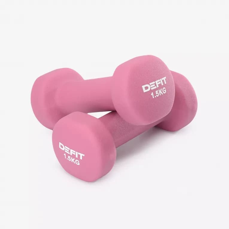 Гантели 1,5 кг неопреновые 2 шт. Defit 100