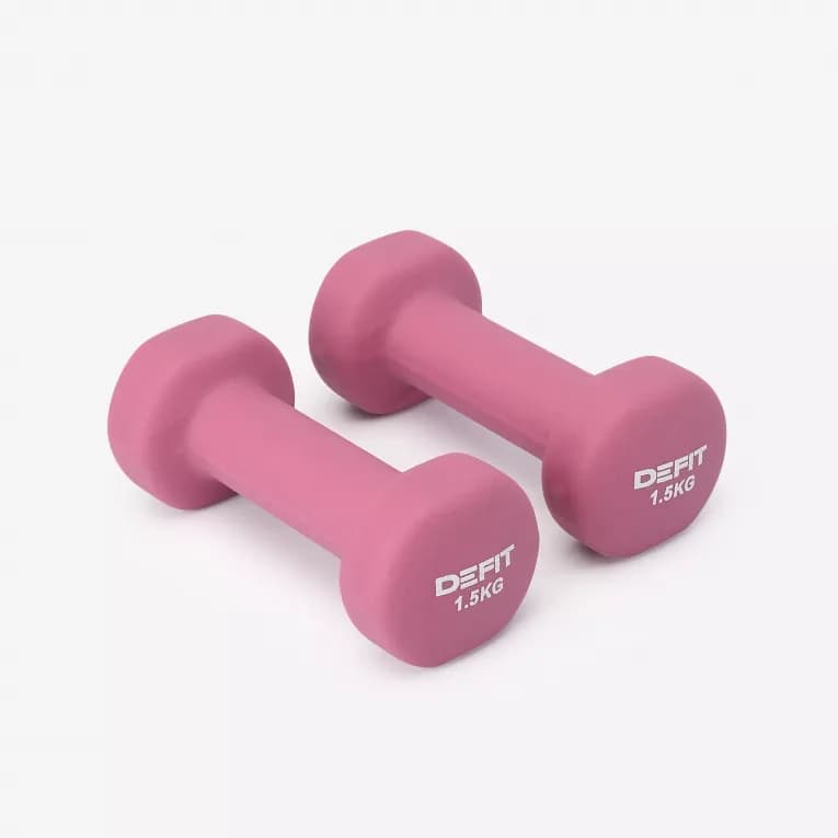 Гантели 1,5 кг неопреновые 2 шт. Defit 100