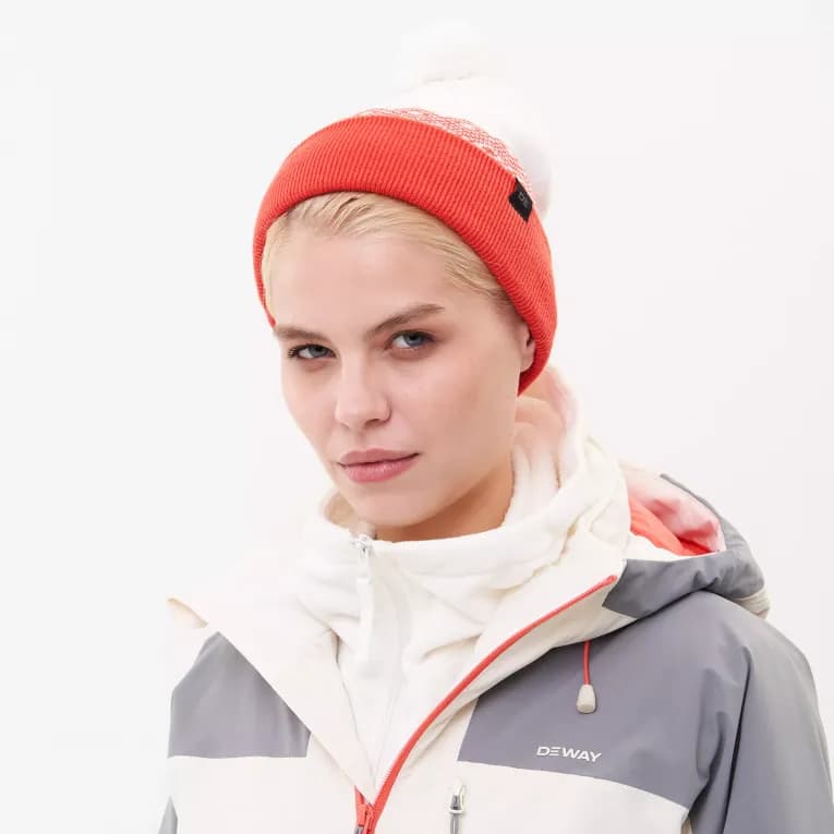 Шапка для хоккея красная Deway 100
