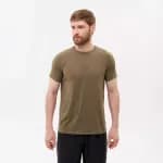Футболка для фитнеса мужская хаки Defit 300