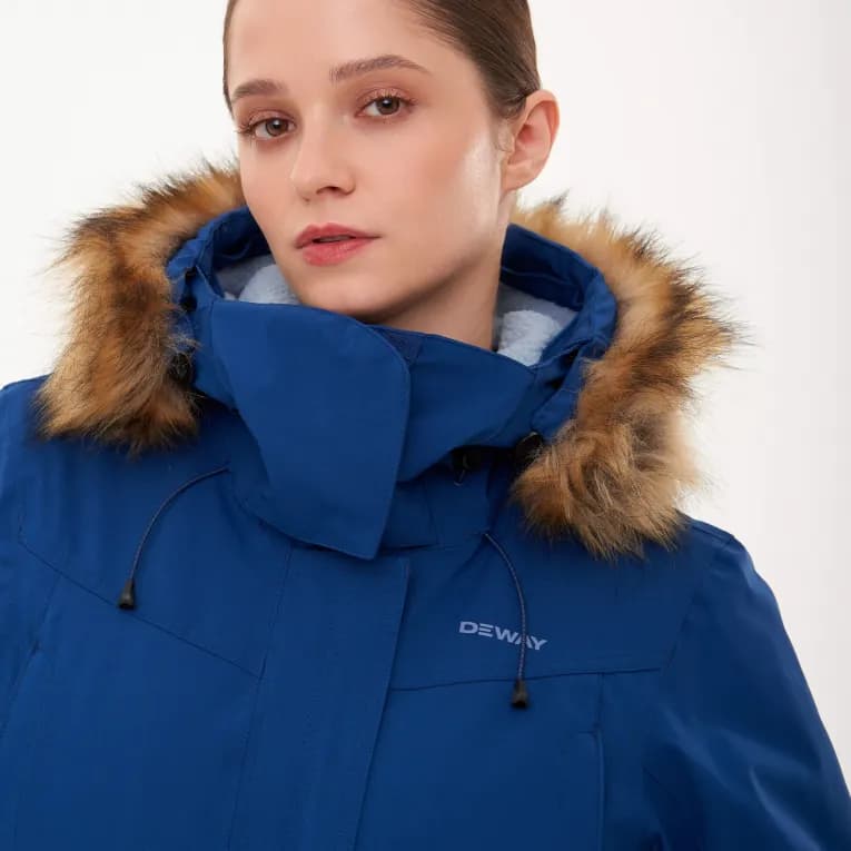 Парка зимняя женская синяя Deway SH900 U-Warm