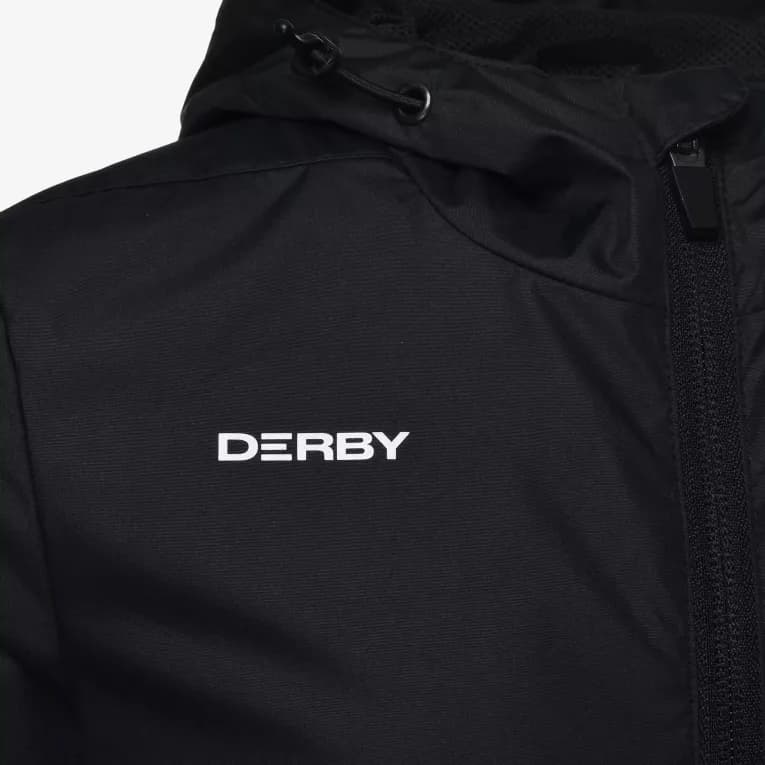 Ветровка футбольная детская чёрная Derby RJ F100