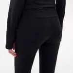 Тайтсы длинные для бега женские черные Defit Run Warm 100