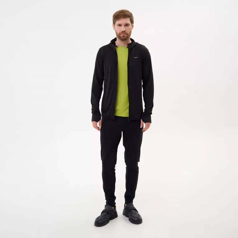 Брюки для бега мужские чёрные Defit Run Warm 100