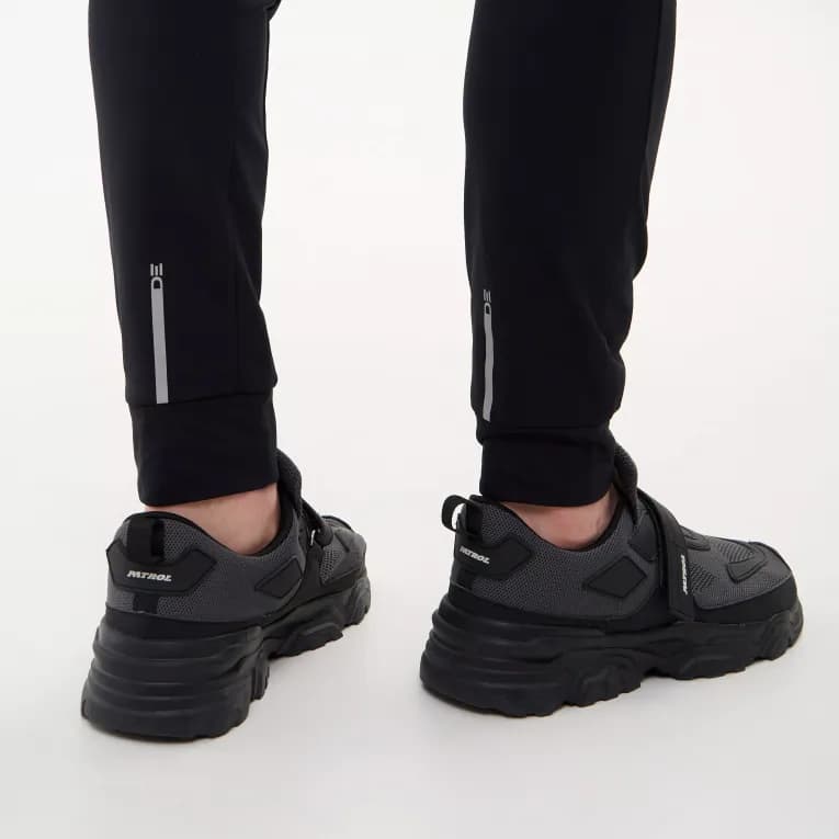 Брюки для бега мужские чёрные Defit Run Warm 100