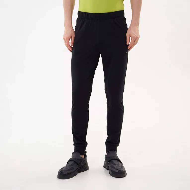 Брюки для бега мужские чёрные Defit Run Warm 100