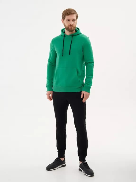 Брюки спортивные зауженные мужские черные Defit 500