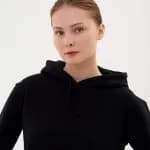Худи женское черное Defit 500