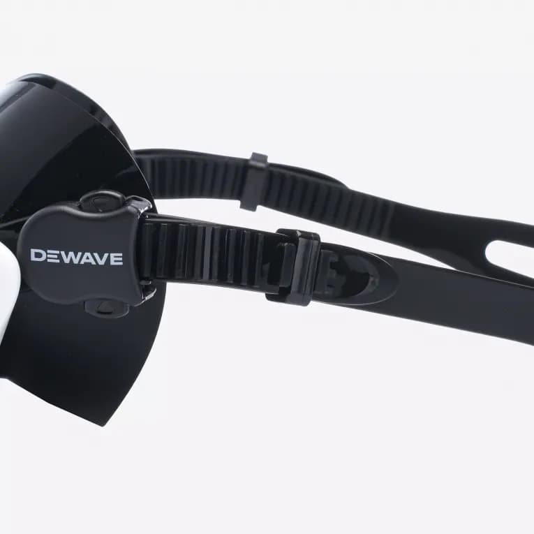 Маска для плавания для взрослых черная Dewave 500
