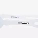 Очки для плавания для взрослых бело-голубые Dewave 100