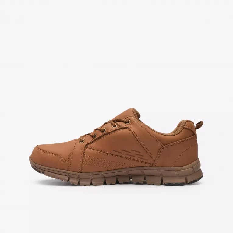 Кроссовки для ходьбы кожаные мужские коричневые Defit Walk Leather