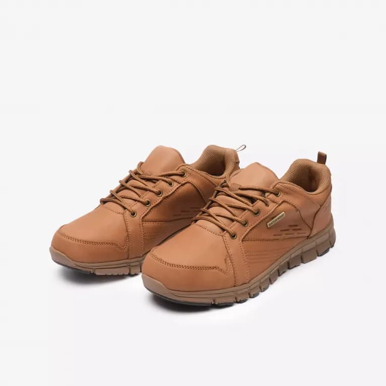 Кроссовки для ходьбы кожаные мужские коричневые Defit Walk Leather