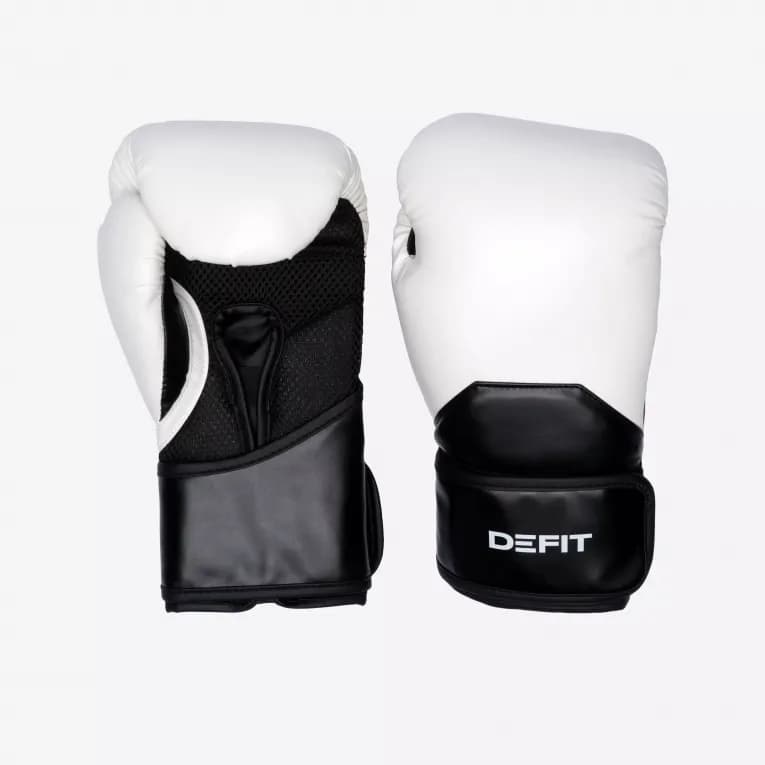 Перчатки боксёрские белые Defit 500