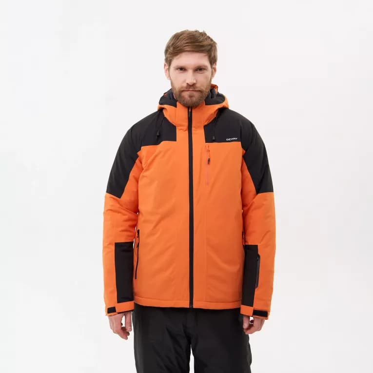 Куртка горнолыжная мужская оранжевая Deway 500