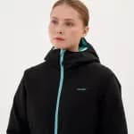 Куртка горнолыжная женская черная Deway 300
