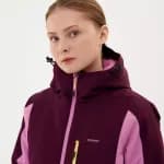 Куртка горнолыжная женская бордовая Deway 300
