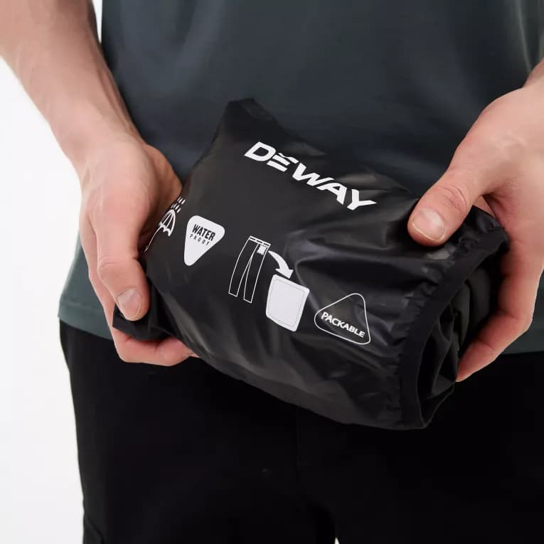 Брюки походные мембранные мужские чёрные Deway 500
